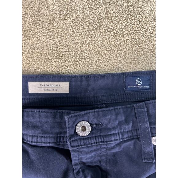 AG Adriano Goldschmied, "The Graduate" Tailored Leg Black Pants, Mens: 34x32 - Picture 8 of 12